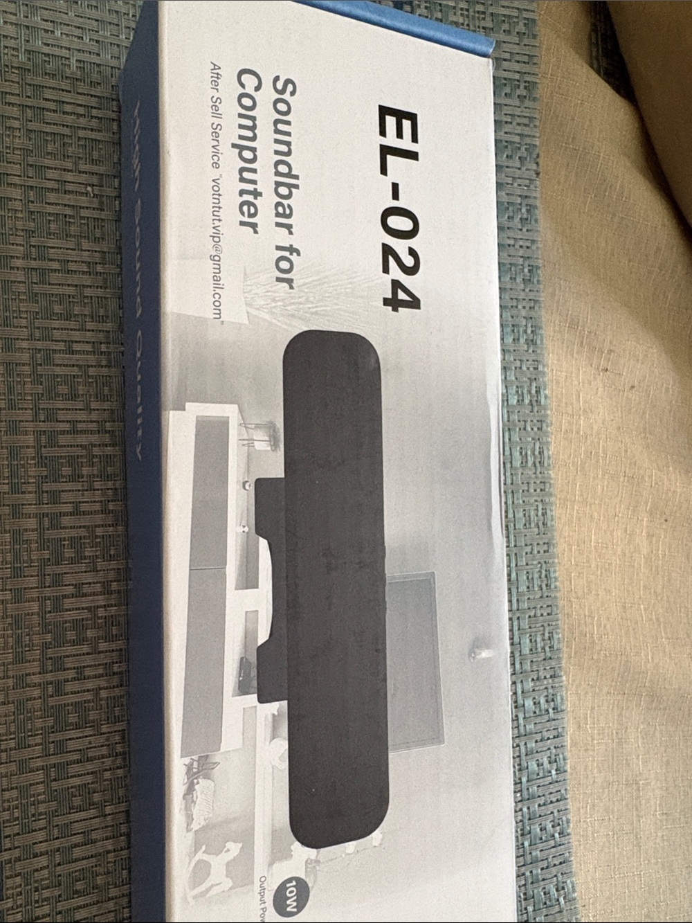 Black Soundbar for Computer - - Picture 4 of 6
